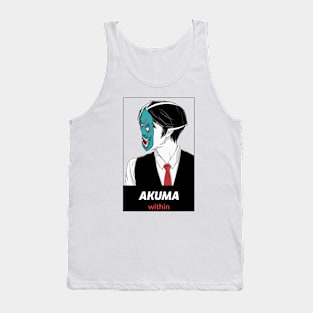 anime character face with hannya demon mask Tank Top